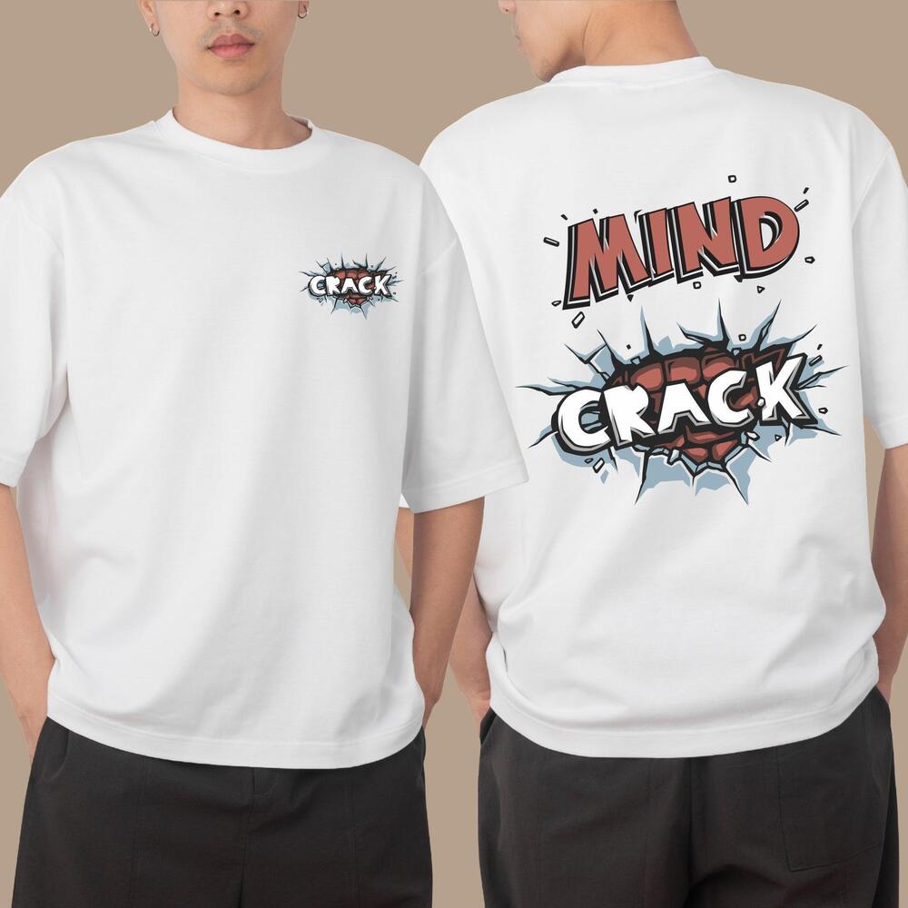 Mind Crack Oversize Tshirt 2 Sided